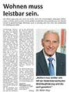 Wohnen muss leistbar sein (Werbung)